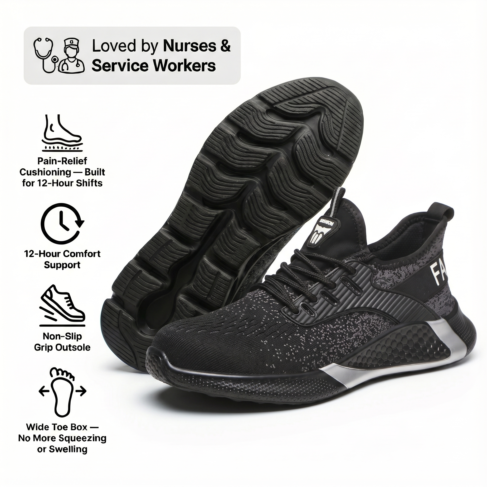 Reinforced Safety Steel Toe Boots