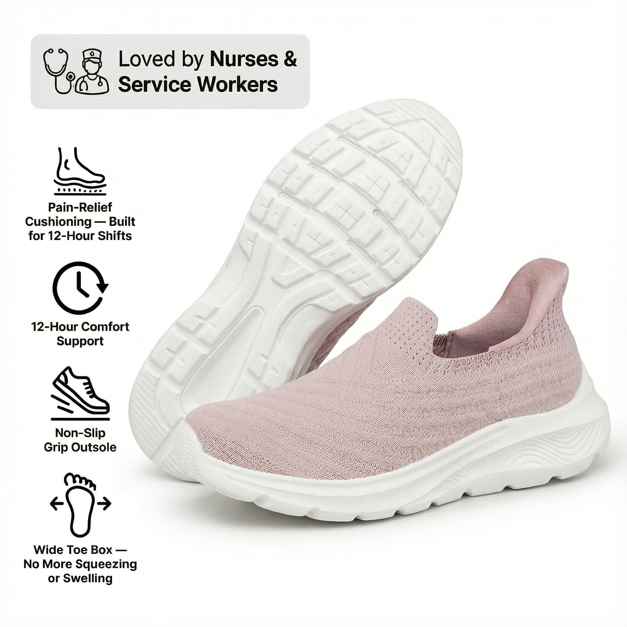OrthoSlip Ergonomic Everyday Shoes