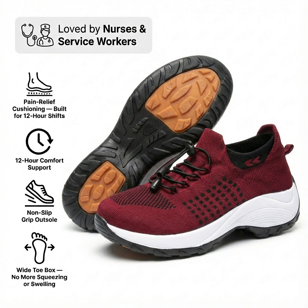 ShiftPro™ – 12-Hour Shift Shoes for All-Day Foot, Knee & Back Pain Relief